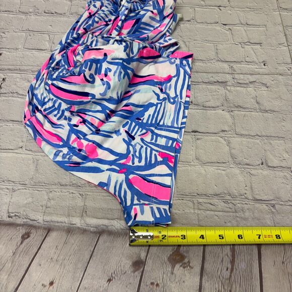 Lilly Pulitzer Women Strapless Ritz Romper Size Small Boho Colorful D043 -5 - Picture 5 of 16